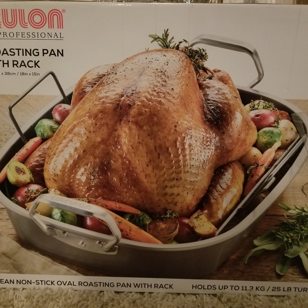 NEW! Circulon Premier Professional Roasring pan w/ rack